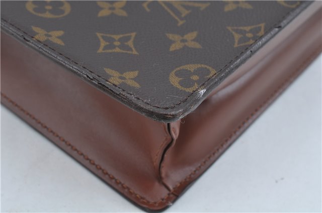 Auth Louis Vuitton Monogram Porte Documents Bandouliere M53338 Briefcase H8317