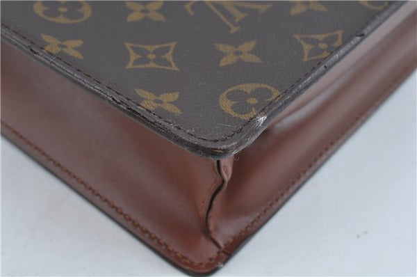 Auth Louis Vuitton Monogram Porte Documents Bandouliere M53338 Briefcase H8317