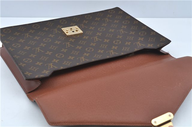 Auth Louis Vuitton Monogram Porte Documents Bandouliere M53338 Briefcase H8317