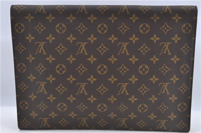 Authentic Louis Vuitton Monogram Porte Envelope Clutch Bag M51801 LV H8327