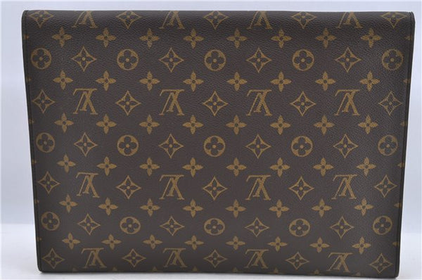 Authentic Louis Vuitton Monogram Porte Envelope Clutch Bag M51801 LV H8327