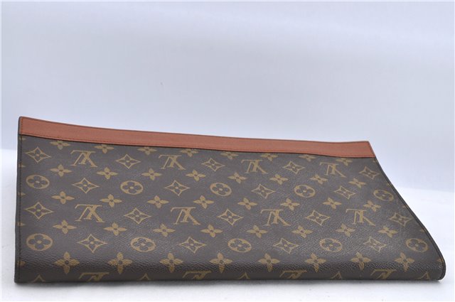 Authentic Louis Vuitton Monogram Porte Envelope Clutch Bag M51801 LV H8327