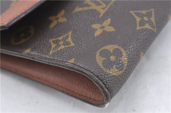 Authentic Louis Vuitton Monogram Porte Envelope Clutch Bag M51801 LV H8327