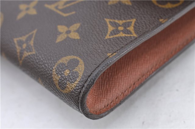 Authentic Louis Vuitton Monogram Porte Envelope Clutch Bag M51801 LV H8327