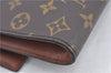 Authentic Louis Vuitton Monogram Porte Envelope Clutch Bag M51801 LV H8327