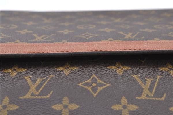 Authentic Louis Vuitton Monogram Porte Envelope Clutch Bag M51801 LV H8327