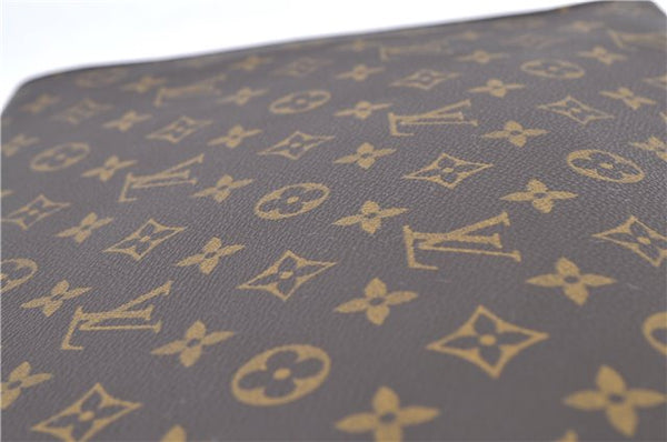 Authentic Louis Vuitton Monogram Porte Envelope Clutch Bag M51801 LV H8327