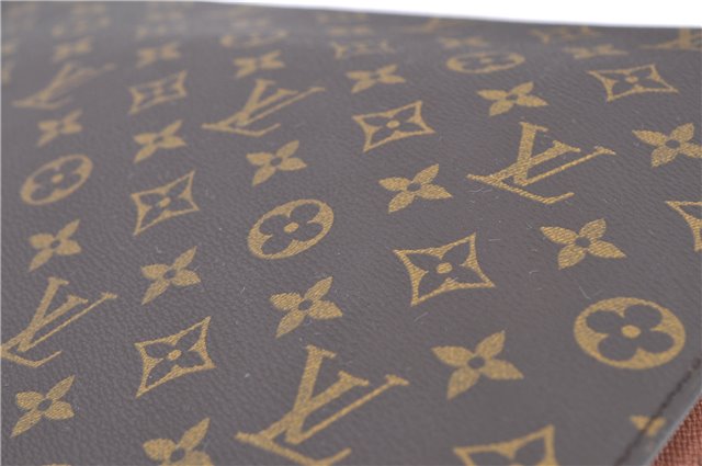 Authentic Louis Vuitton Monogram Porte Envelope Clutch Bag M51801 LV H8327