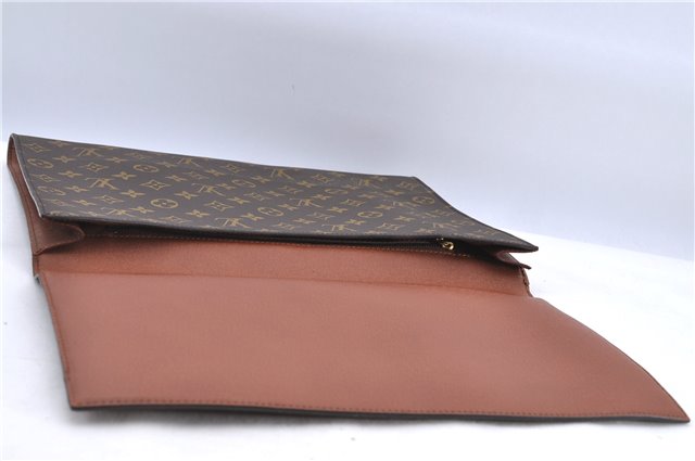 Authentic Louis Vuitton Monogram Porte Envelope Clutch Bag M51801 LV H8327