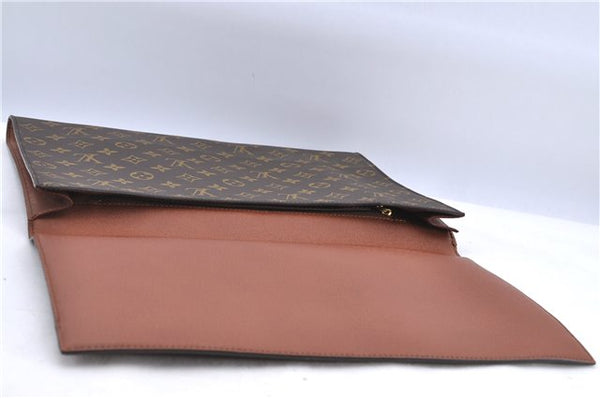 Authentic Louis Vuitton Monogram Porte Envelope Clutch Bag M51801 LV H8327