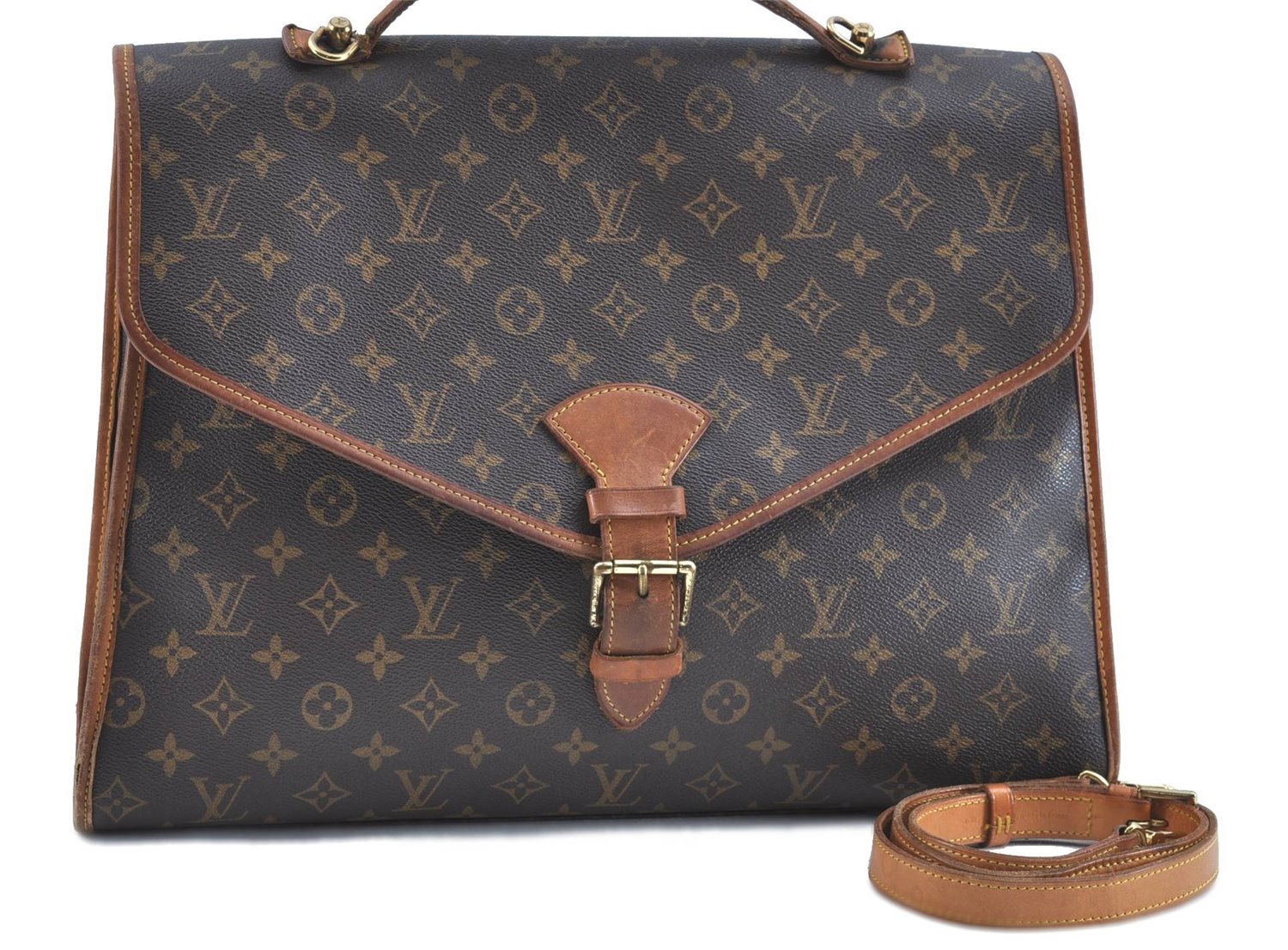 Auth Louis Vuitton Monogram Beverly 44 2Way Shoulder Hand Bag M51120 LV H8335