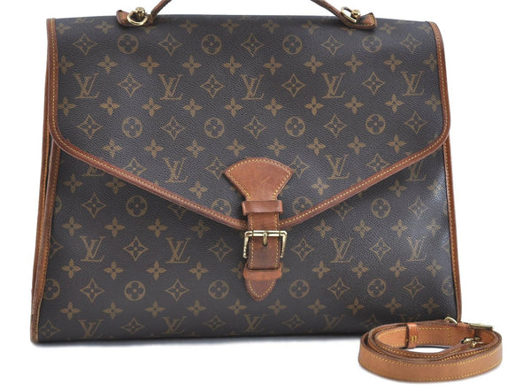 Auth Louis Vuitton Monogram Beverly 44 2Way Shoulder Hand Bag M51120 LV H8335