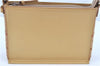 Authentic BURBERRY Vintage Hand Bag Purse Leather Suede Beige H8353