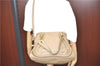 Authentic Chloe Paraty 2Way Shoulder Cross Body Hand Bag Brown H8382