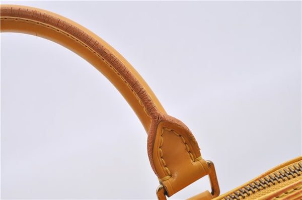 Authentic Louis Vuitton Epi Speedy 25 Hand Bag Yellow M43019 LV H8384