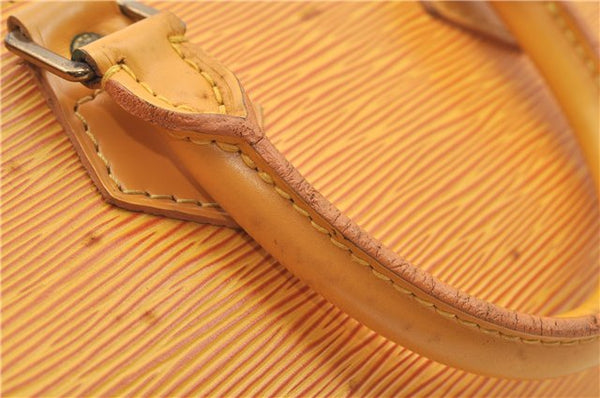 Authentic Louis Vuitton Epi Speedy 25 Hand Bag Yellow M43019 LV H8384