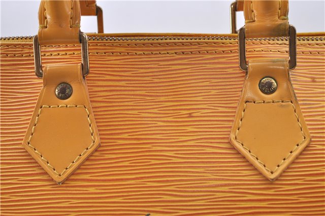 Authentic Louis Vuitton Epi Speedy 25 Hand Bag Yellow M43019 LV H8384