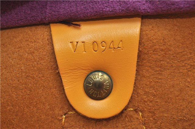 Authentic Louis Vuitton Epi Speedy 25 Hand Bag Yellow M43019 LV H8384
