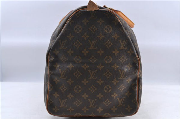 Authentic Louis Vuitton Monogram Keepall 55 Boston Bag M41424 LV H8415