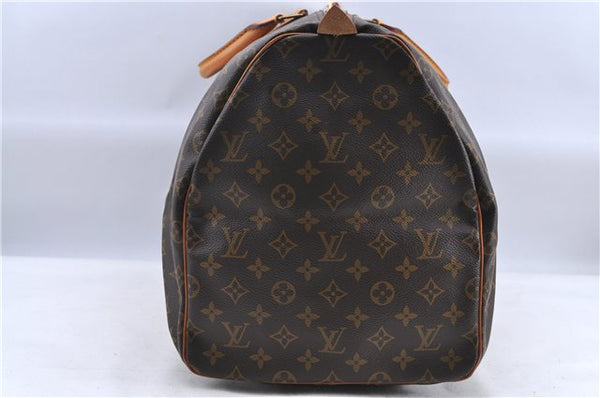 Authentic Louis Vuitton Monogram Keepall 55 Boston Bag M41424 LV H8415