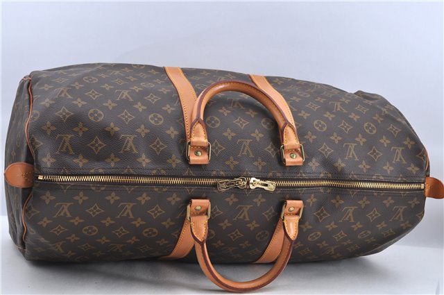 Authentic Louis Vuitton Monogram Keepall 55 Boston Bag M41424 LV H8415