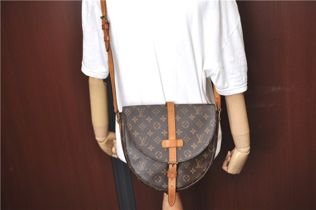 Auth LOUIS VUITTON Monogram Chantilly GM Shoulder Cross Body Bag M51232 LV H8427