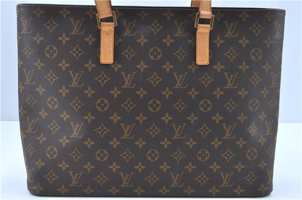 Authentic LOUIS VUITTON Monogram Luco Shoulder Tote Bag M51155 LV H8433