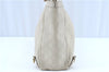Authentic GUCCI Abbey Guccissima Shoulder Tote Bag GG Leather 141472 Ivory H8443