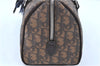 Auth Christian Dior Trotter Romantique Hand Bag Purse PVC Leather Brown H8459