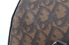 Auth Christian Dior Trotter Romantique Hand Bag Purse PVC Leather Brown H8459