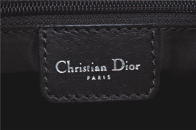 Auth Christian Dior Trotter Romantique Hand Bag Purse PVC Leather Brown H8459