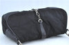 Authentic PRADA Nylon Leather Shoulder Bag B10738 Black H8498