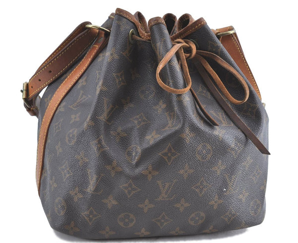 Authentic Louis Vuitton Monogram Petit Noe Shoulder Bag M42226 LV H8505