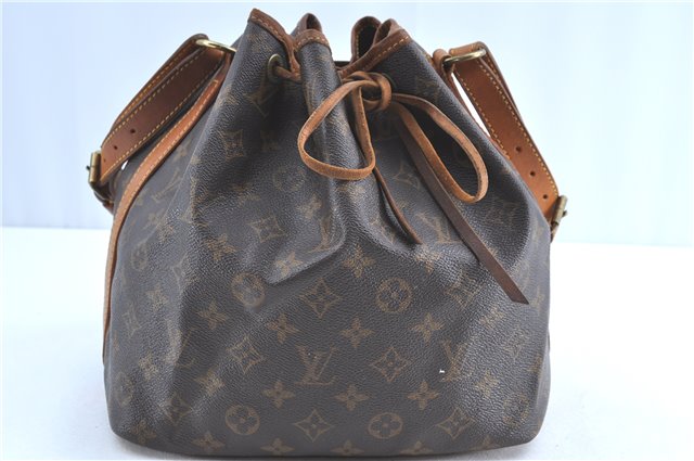 Authentic Louis Vuitton Monogram Petit Noe Shoulder Bag M42226 LV H8505