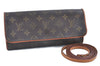 Authentic Louis Vuitton Monogram Pochette Twin GM Shoulder Bag M51852 LV H8506