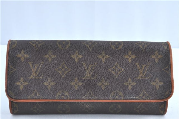 Authentic Louis Vuitton Monogram Pochette Twin GM Shoulder Bag M51852 LV H8506