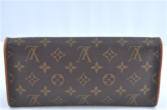 Authentic Louis Vuitton Monogram Pochette Twin GM Shoulder Bag M51852 LV H8506