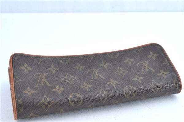 Authentic Louis Vuitton Monogram Pochette Twin GM Shoulder Bag M51852 LV H8506