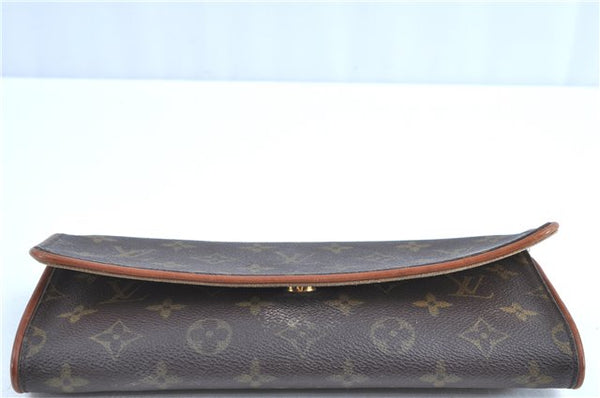 Authentic Louis Vuitton Monogram Pochette Twin GM Shoulder Bag M51852 LV H8506