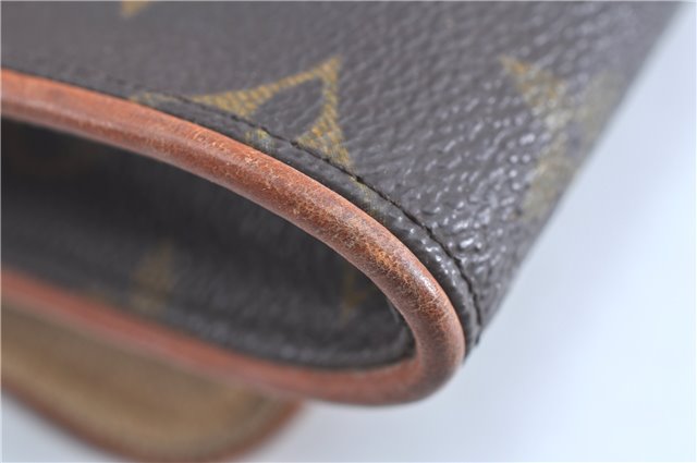 Authentic Louis Vuitton Monogram Pochette Twin GM Shoulder Bag M51852 LV H8506