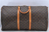 Authentic Louis Vuitton Monogram Keepall 60 Boston Bag M41422 LV H8520