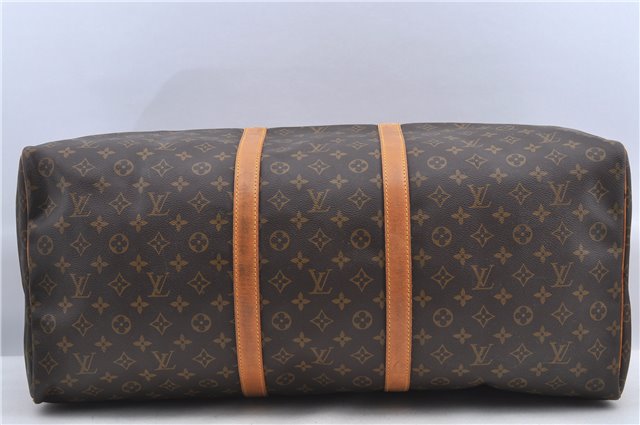 Authentic Louis Vuitton Monogram Keepall 60 Boston Bag M41422 LV H8520