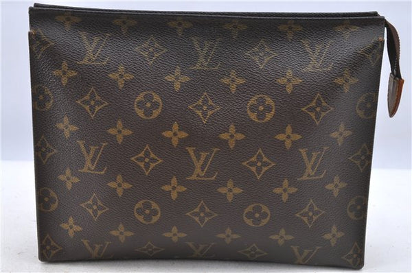 Auth Louis Vuitton Monogram Poche Toilette 26 Cosmetics Pouch M47542 LV H8526