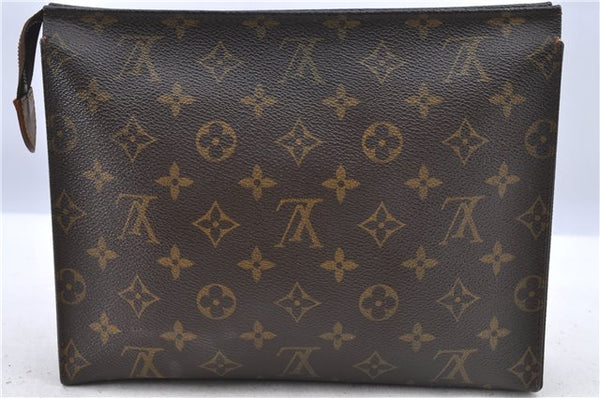 Auth Louis Vuitton Monogram Poche Toilette 26 Cosmetics Pouch M47542 LV H8526