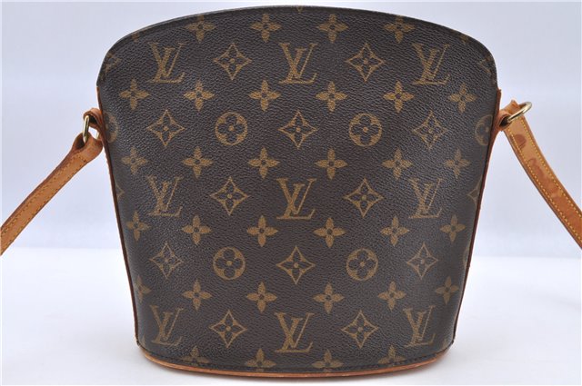 Authentic Louis Vuitton Monogram Drouot Shoulder Cross Body Bag M51290 LV H8535