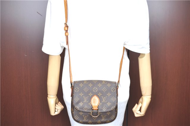Auth Louis Vuitton Monogram Saint Cloud MM Shoulder Cross Bag M51243 LV H8541