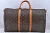 Auth Louis Vuitton Monogram Keepall Bandouliere 50 Boston Bag M41416 LV H8547