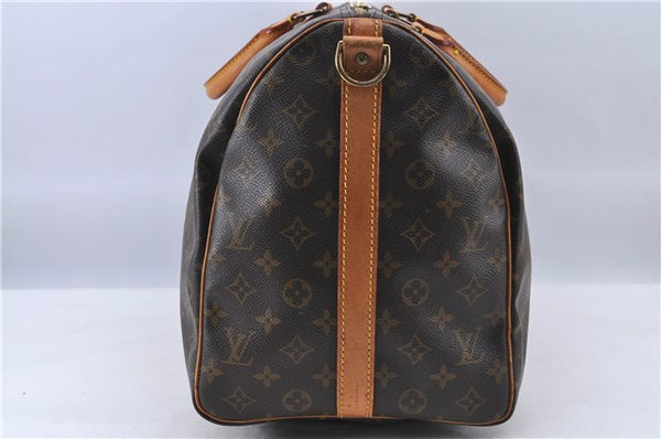 Auth Louis Vuitton Monogram Keepall Bandouliere 50 Boston Bag M41416 LV H8547