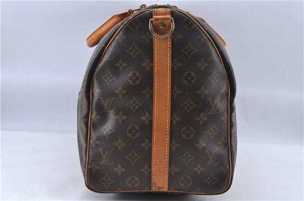 Auth Louis Vuitton Monogram Keepall Bandouliere 50 Boston Bag M41416 LV H8547