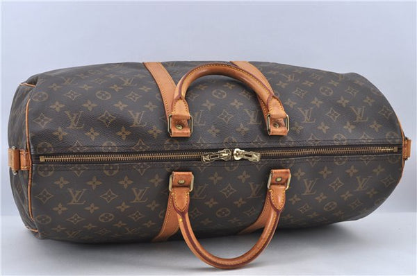 Auth Louis Vuitton Monogram Keepall Bandouliere 50 Boston Bag M41416 LV H8547